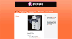 Desktop Screenshot of precisioncopiers.com.au