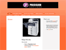 Tablet Screenshot of precisioncopiers.com.au